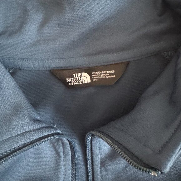 The North Face 1/4 zip jacket blue Women's pullover Medium Golf sporty fleece - Picture 3 of 7